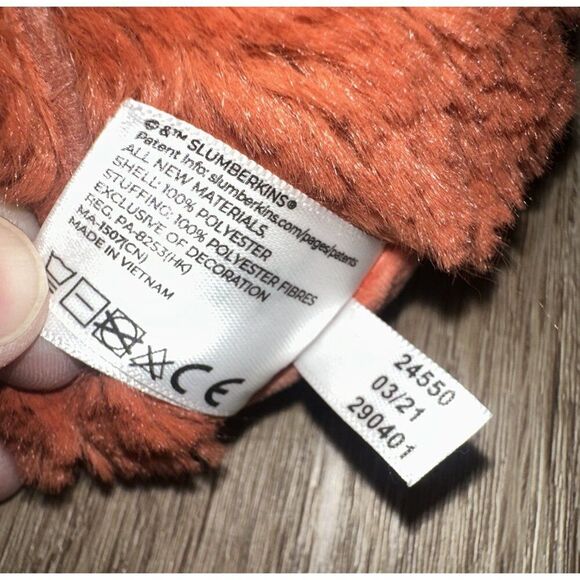 Slumberkins Mini Red Crab‎ Limited Edition Plush Stuffed Animal 5” Lovey - Picture 9 of 9